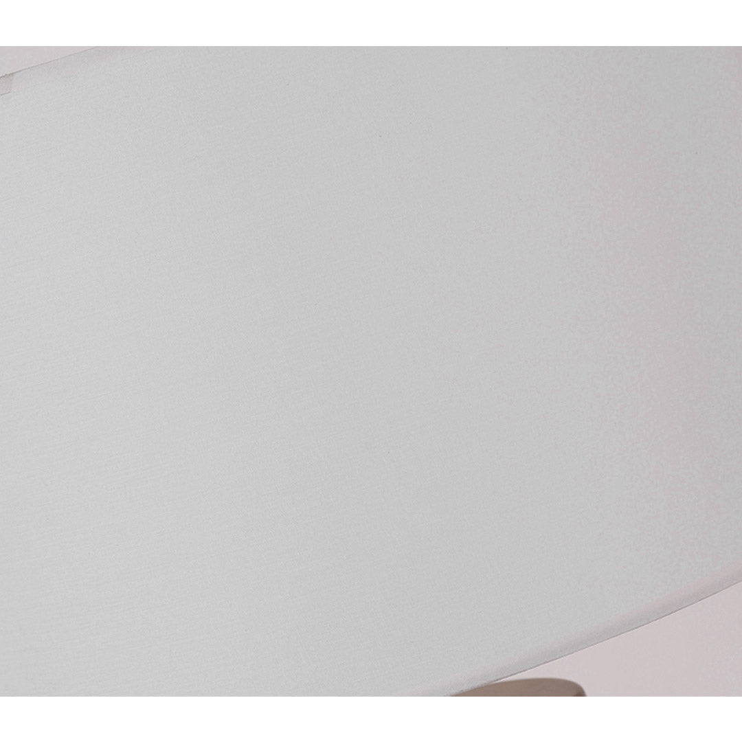 NNEAGS 2X 60cm White Marble Bedside Modern Desk Table Lamp Living Room Shade with Cylinder Base