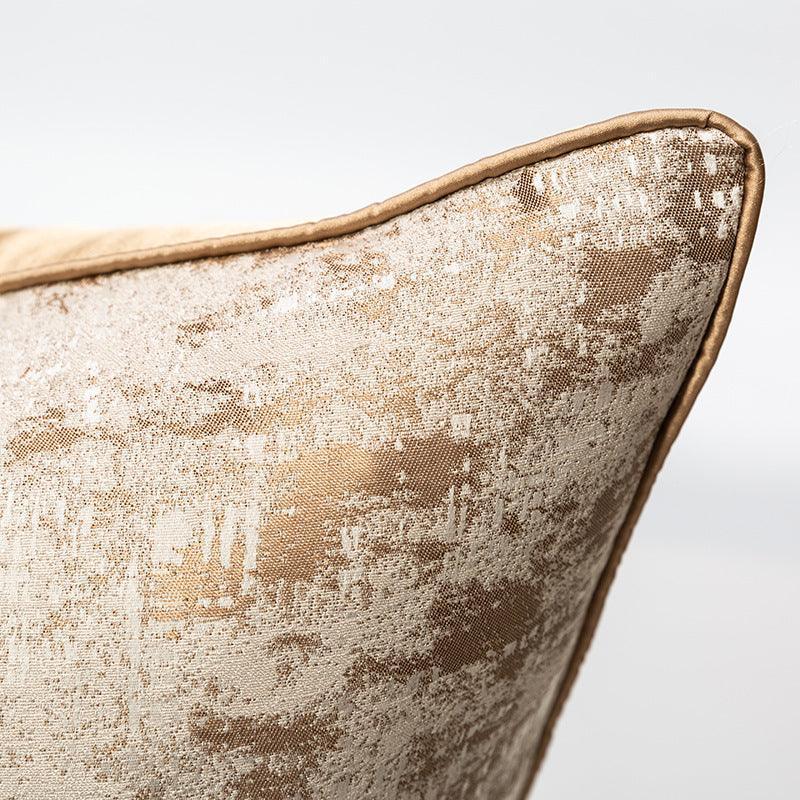 Designer Gold Colour Cushion Cover (18x18" - 45x45 cm) - Style 34-2