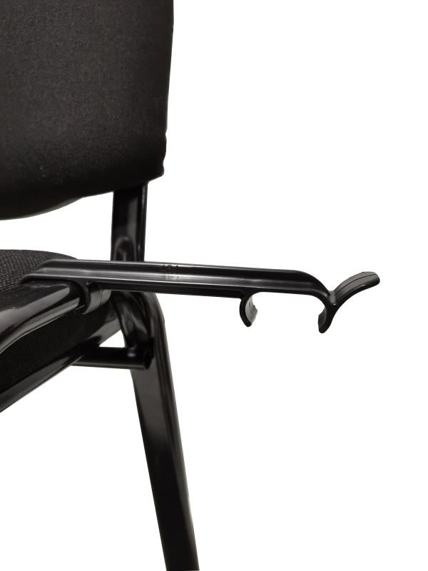 Stackable & Linkable Office Conference Visitor Community  Chairs (Set of 7-Black)