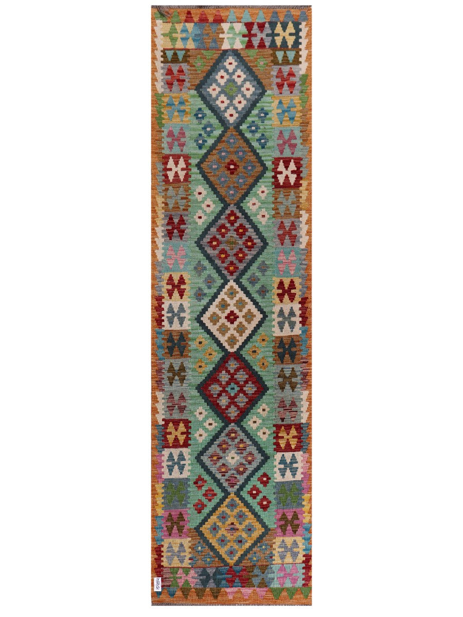 Maimana Kilim Runner - 301 x 82 cm