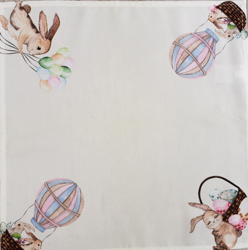 Charlo's Easter Cloth Napkins Easter Happy Garden Reusable Napkins Soft Durable