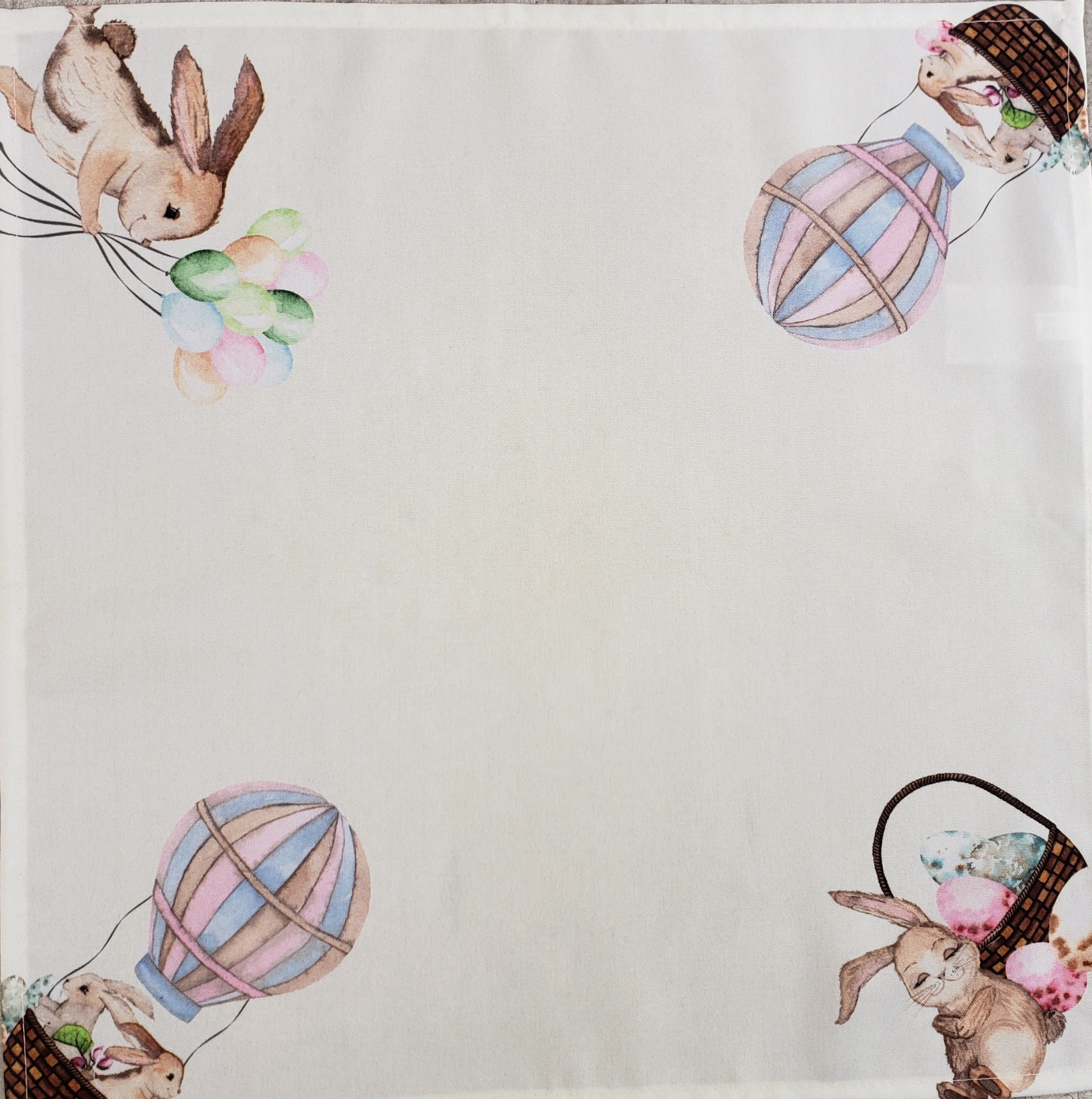 Charlo's Easter Cloth Napkins Easter Happy Garden Reusable Napkins Soft Durable
