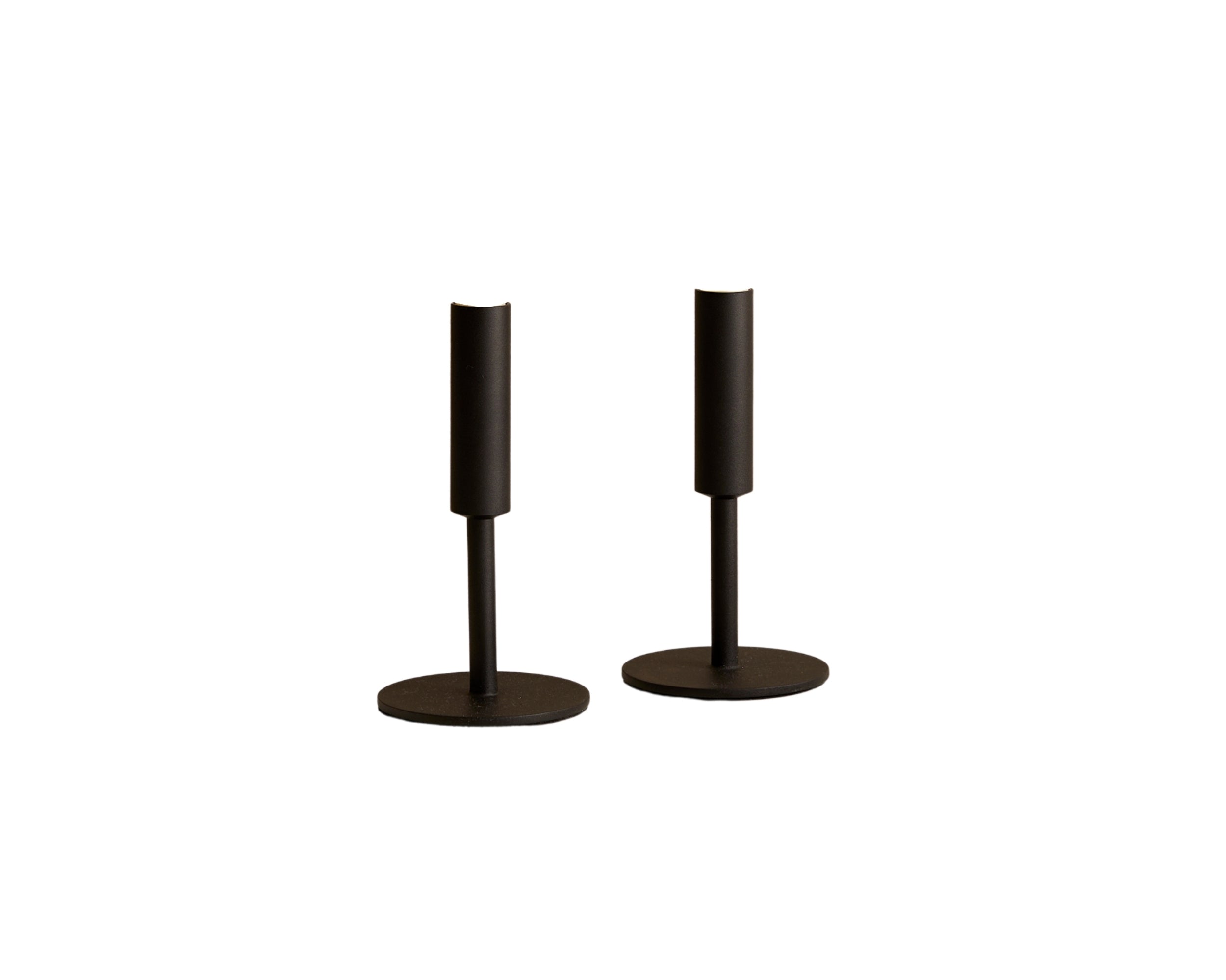 Myra Iron Black Candle Holder Set