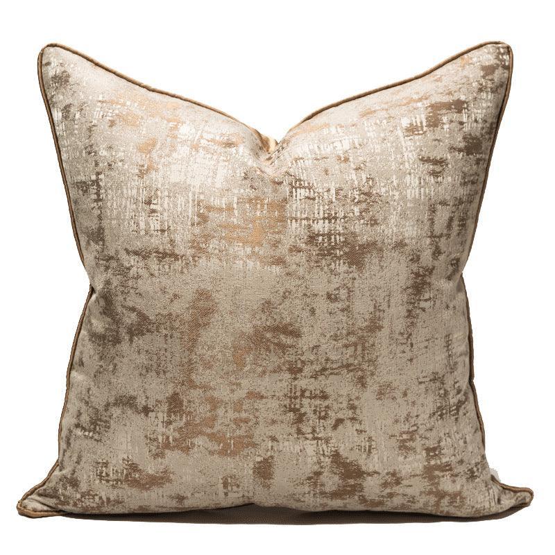 Designer Gold Colour Cushion Cover (18x18" - 45x45 cm) - Style 34-0