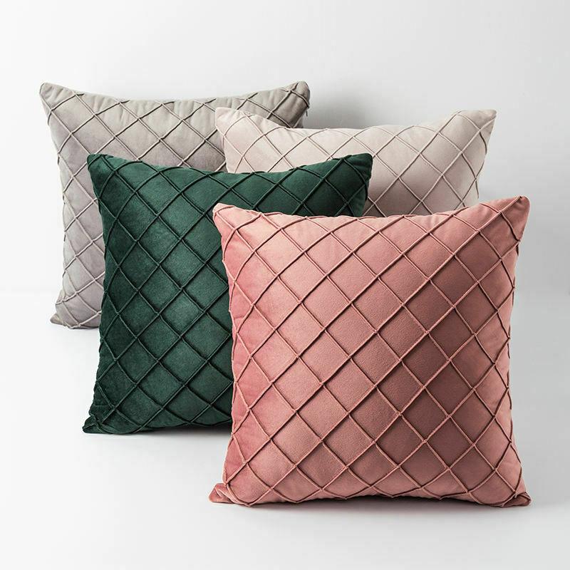 3D Pattern Velvet Cushion Covers 43x43cm (17 X 17 ")