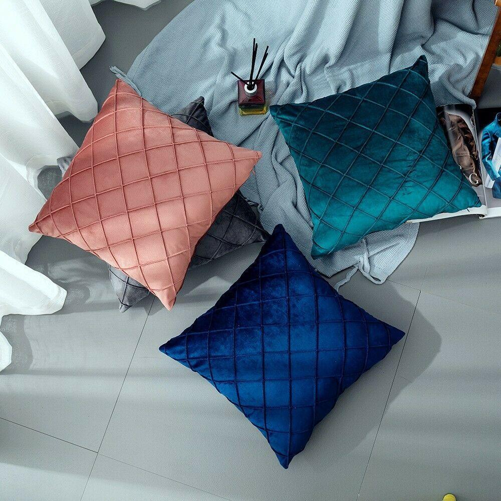 3D Pattern Velvet Cushion Covers 43x43cm (17 X 17 ")