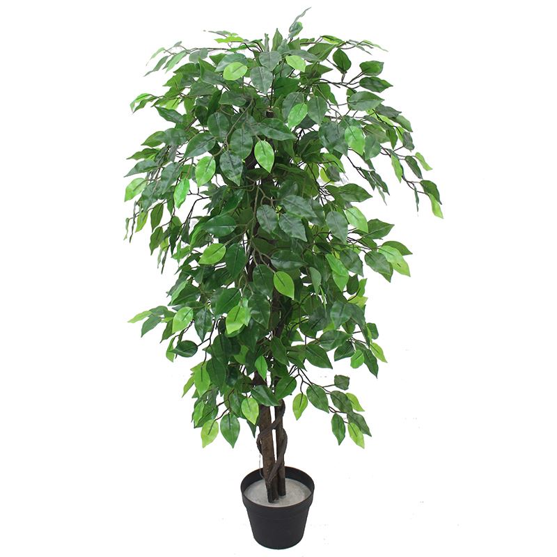 Artificial Ficus Tree Plant Green Bushy Ficus 120cm