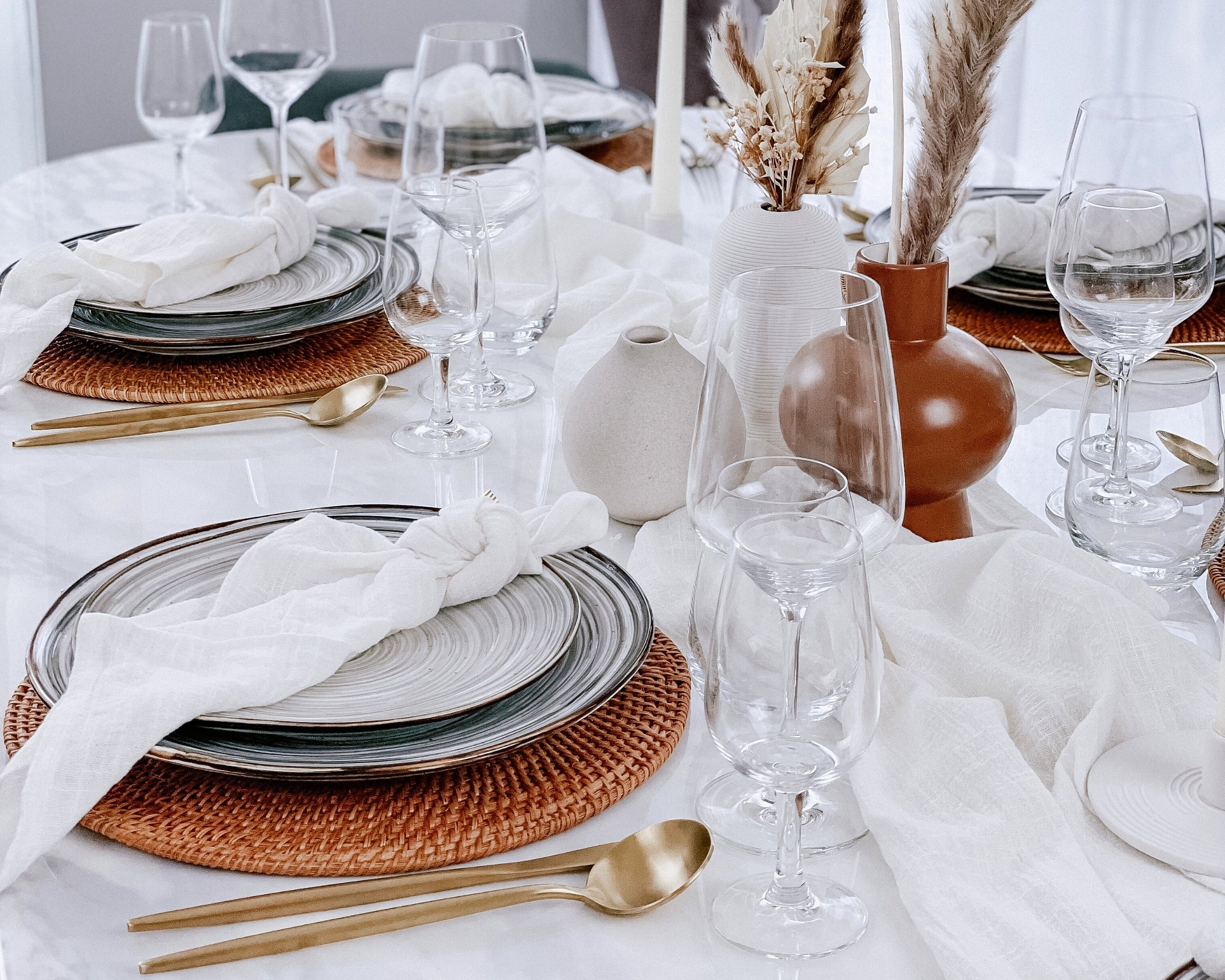 Morandi Ceramic Vase Brown