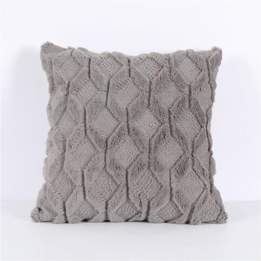 Super Soft Fluffy Plush Cushion Cover 18x18"-5