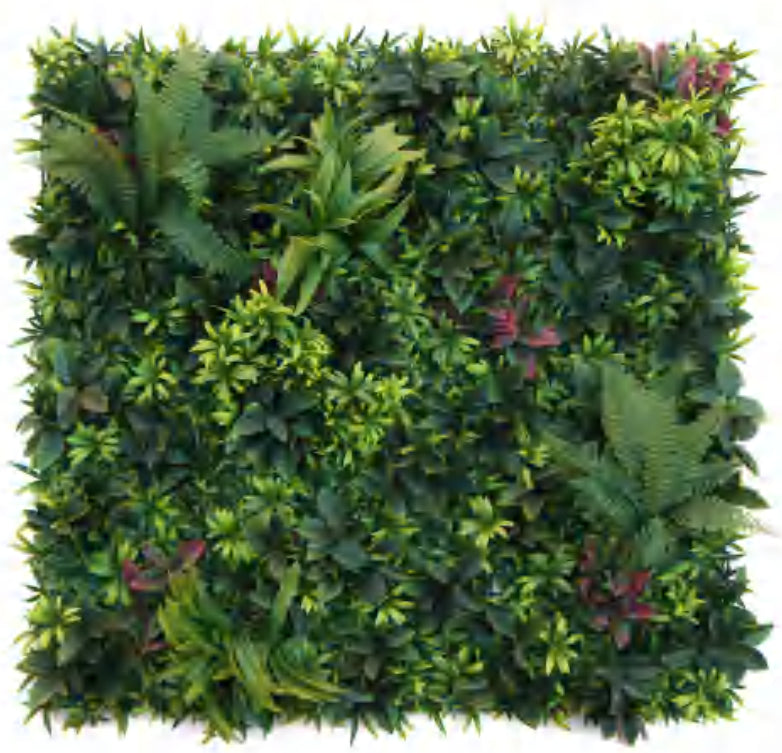 100cm UV Green Wall - Woodland Fern Artificial