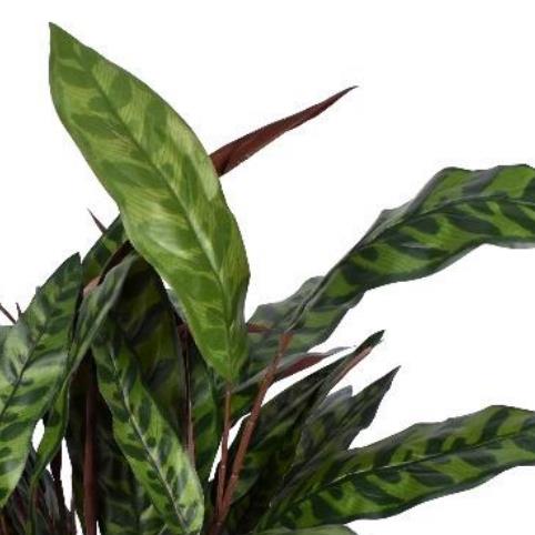 90cm Fire Retardant Artificial Peacock Foliage Bush