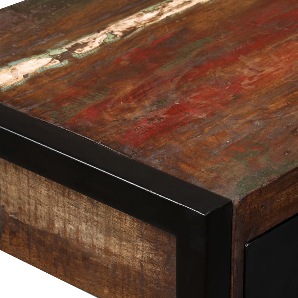 NNEVL Desk with 2 Drawers Solid Reclaimed Wood 120x50x76 cm