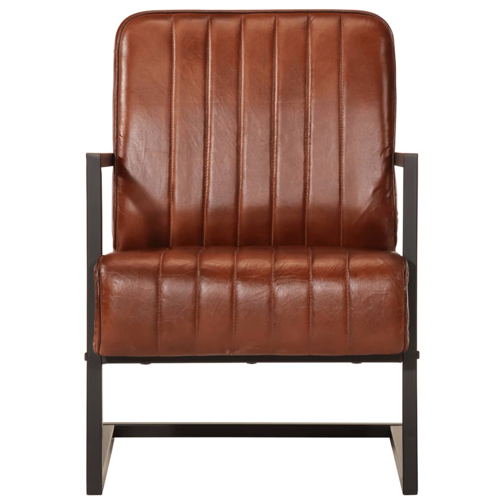 NNEVL Sofa Chair Brown Real Leather