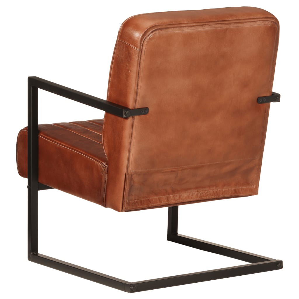 NNEVL Sofa Chair Brown Real Leather