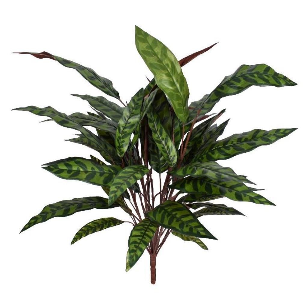 90cm Fire Retardant Artificial Peacock Foliage Bush
