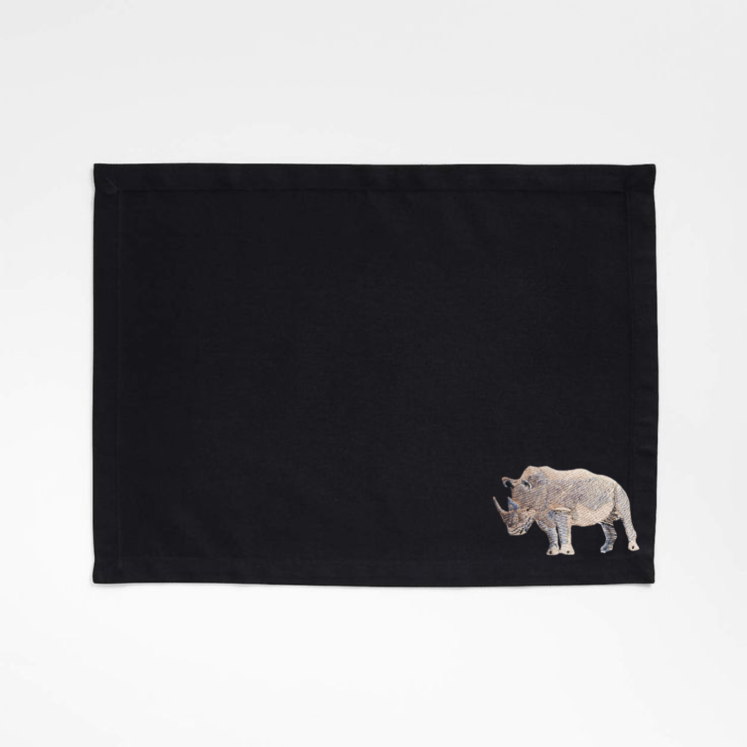 Table Mats - Rhino Embroidery