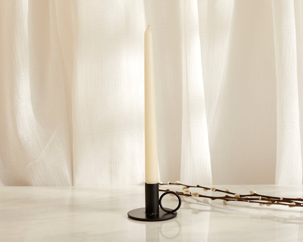 Mayfair Iron Black Candle Holder