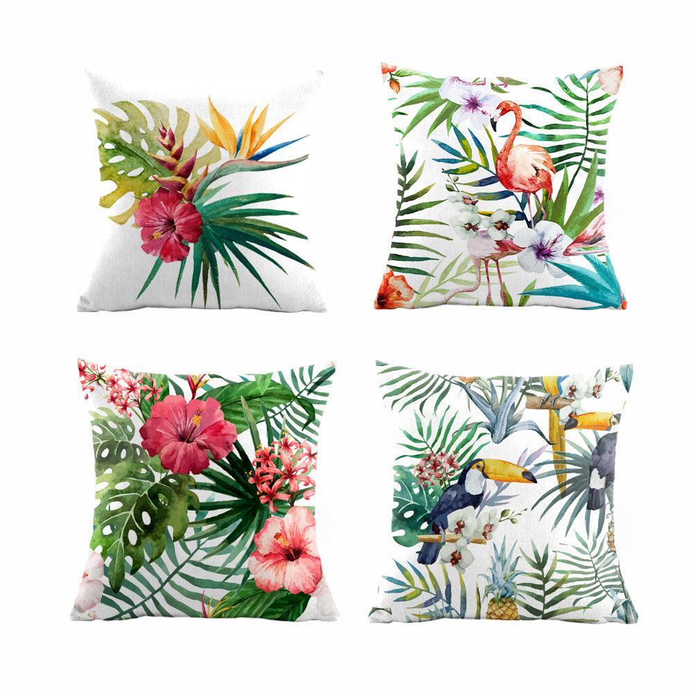 Water & Stain Resistant Floral Outdoor Cushion Cover | 45x45cm Garden Décor - Set of 1