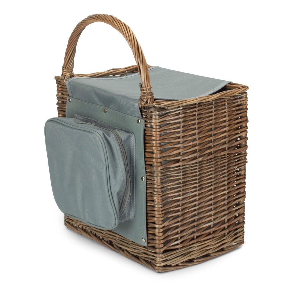 2 Person Chiller Wicker Beach Picnic Basket