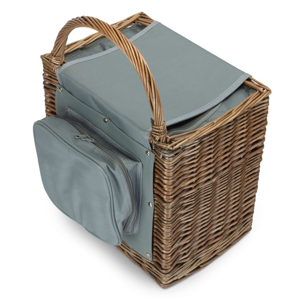 2 Person Chiller Wicker Beach Picnic Basket