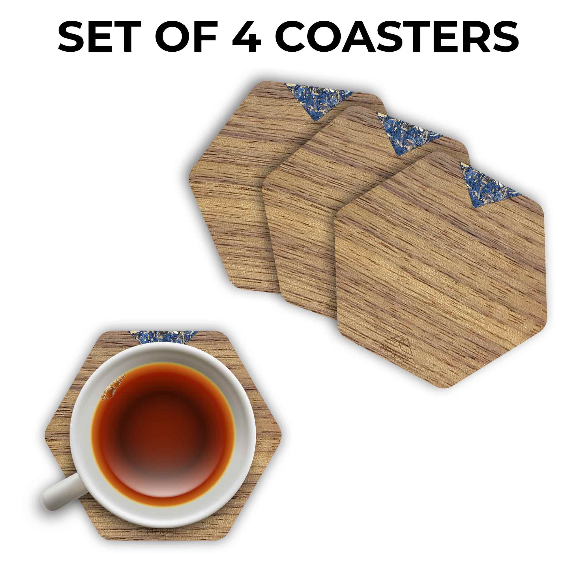 Wooden Coasters - American Walnut / Set of 4 Coasters