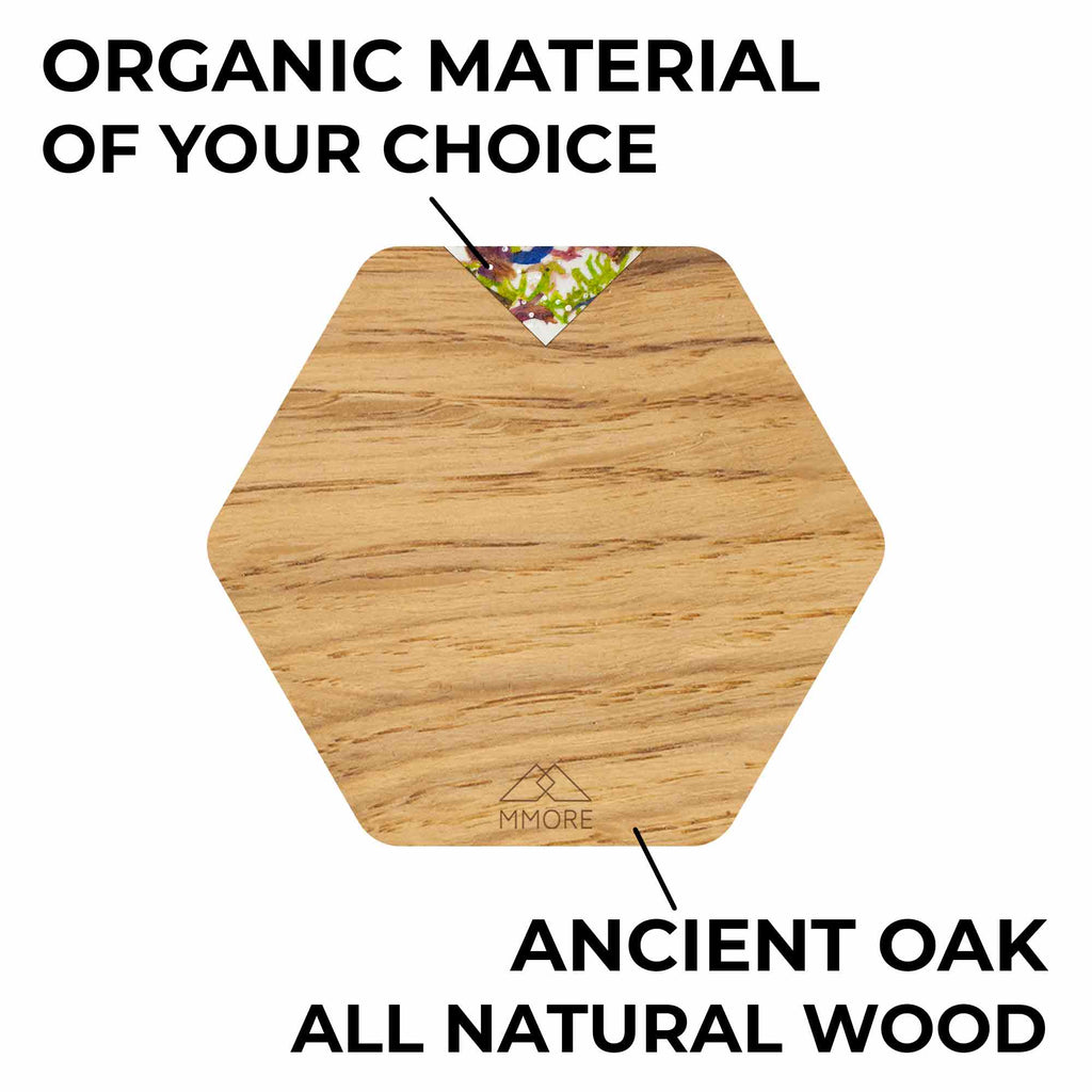 Wooden Coasters - Oak / Set of 4 Coasters