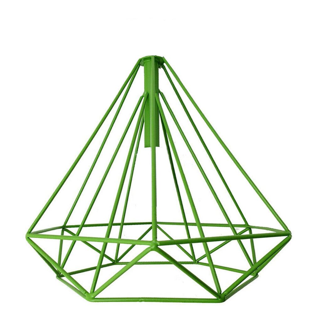 Green Geometric Wire Cage Ceiling Pendant Light Lamps Shade~1990