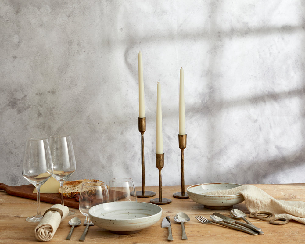 Moss Brass Napkin Rings - Set of 4