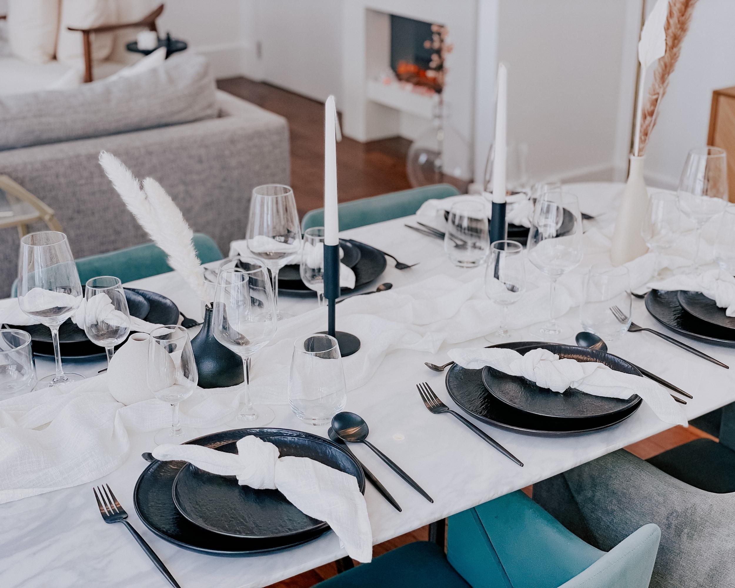 Myra Iron Black Candle Holder Set