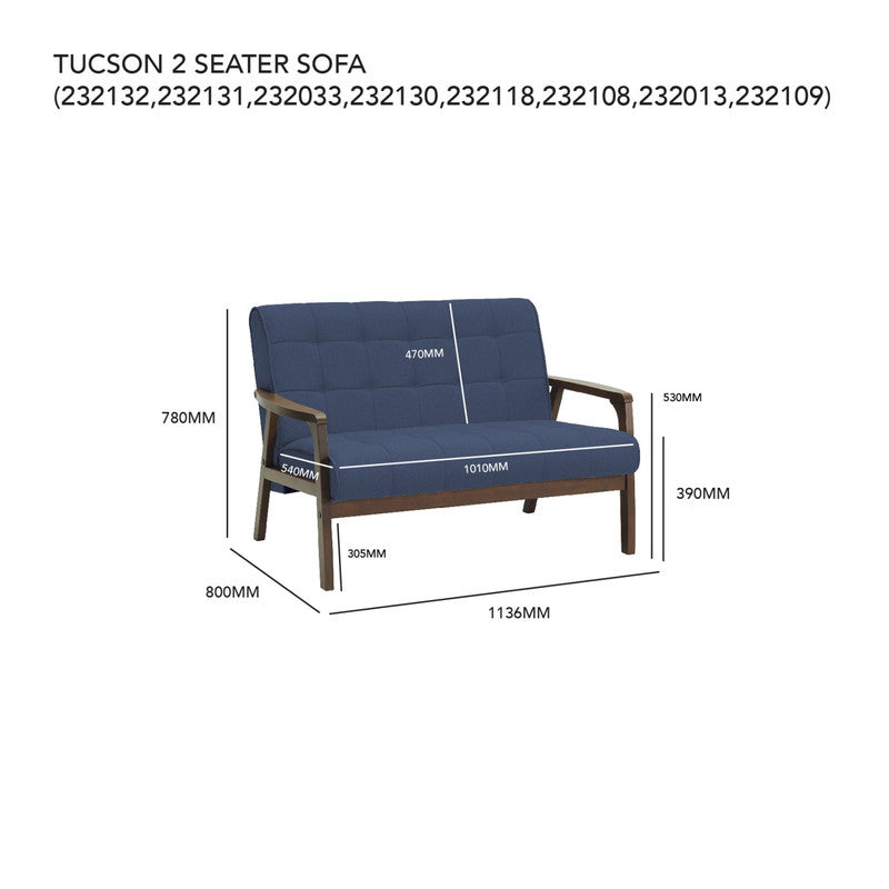 NNEDSZ Tucson 2 Seater Sofa