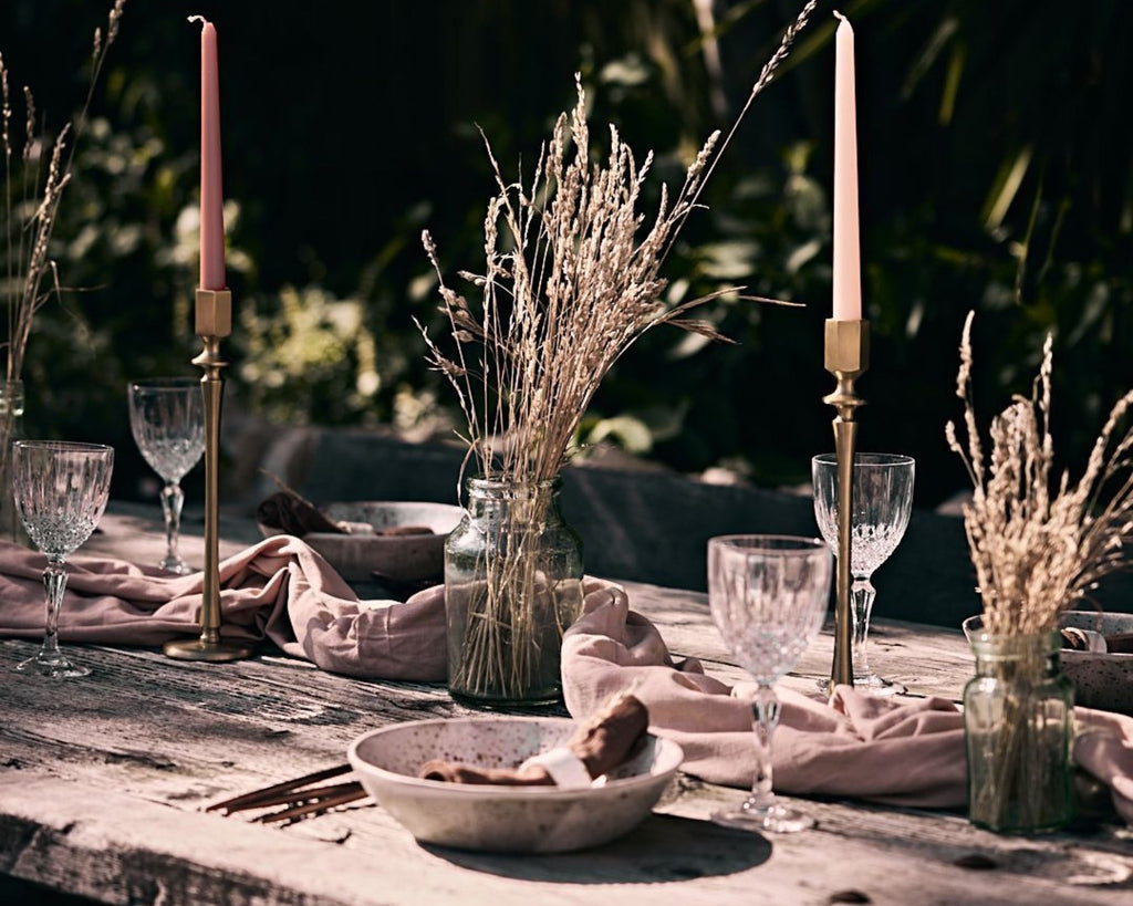 Brooklyn Washed Linen Salmon Tablecloth