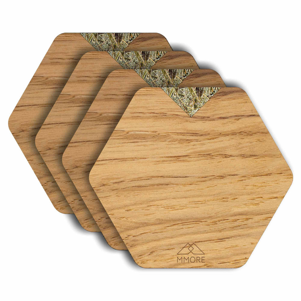 Wooden Coasters - Oak / Set of 4 Coasters