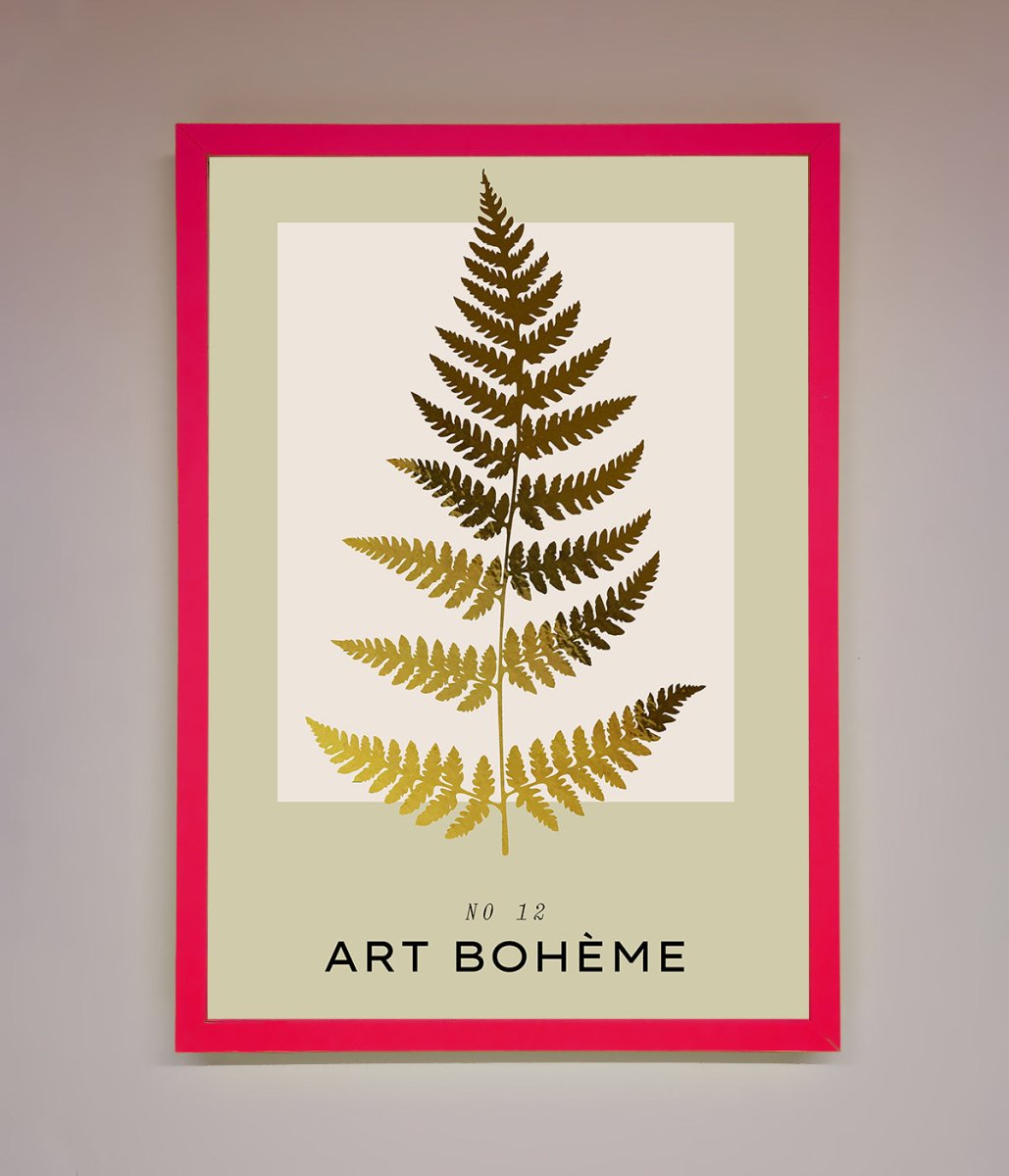 Art Boheme Leaf Foil Print