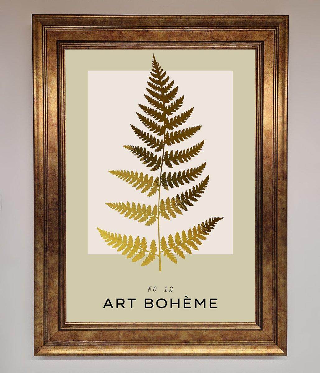 Art Boheme Leaf Foil Print