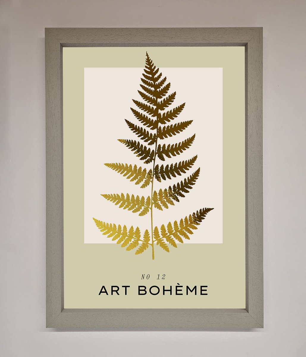 Art Boheme Leaf Foil Print