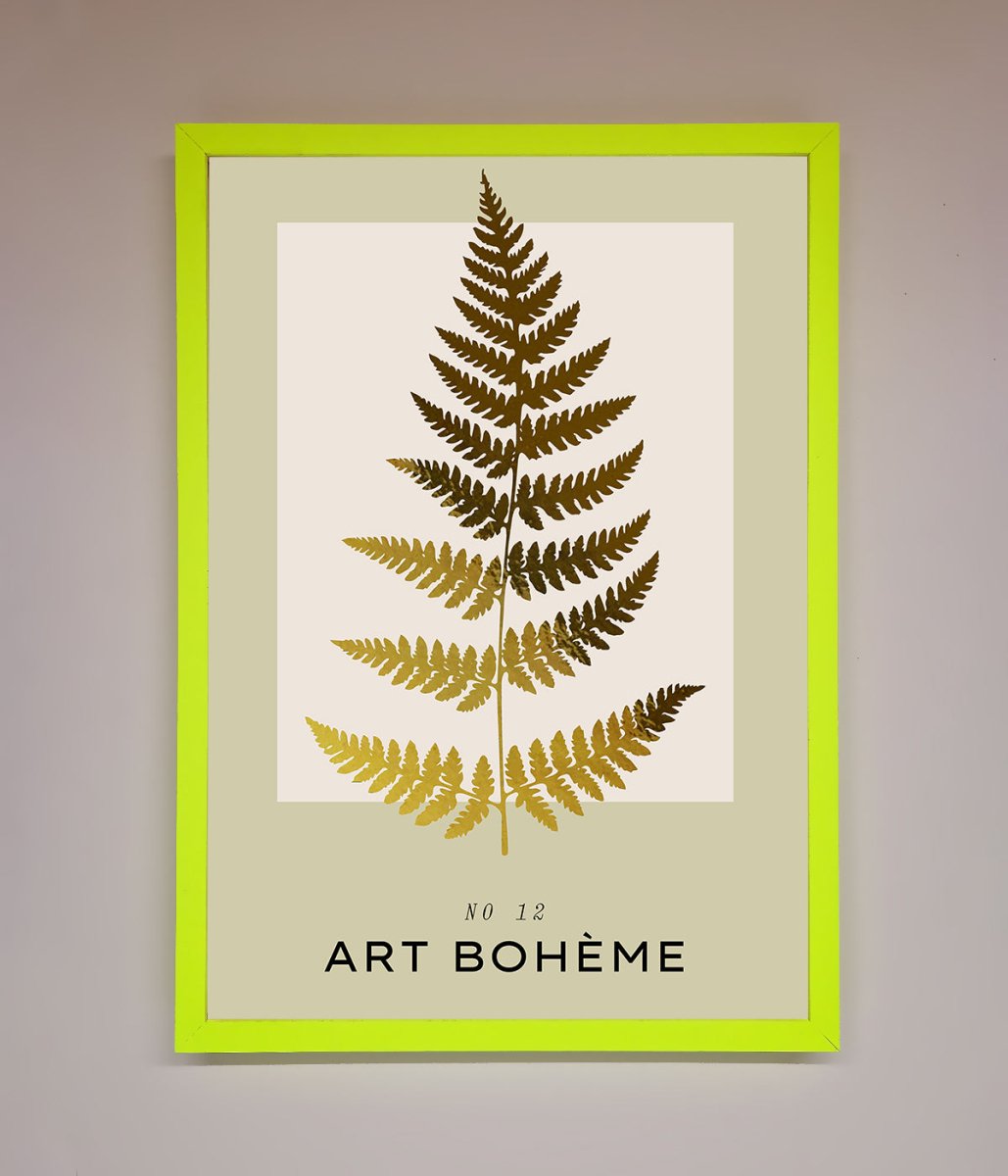 Art Boheme Leaf Foil Print