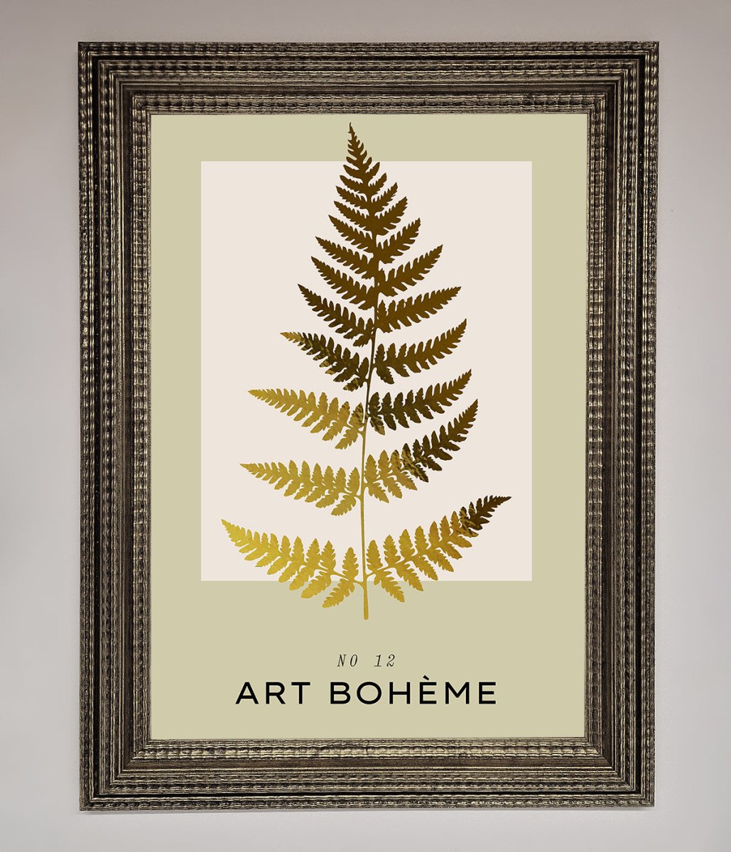 Art Boheme Leaf Foil Print