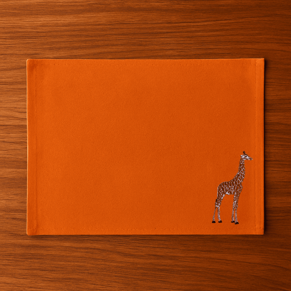 Table Mats - Giraffe Embroidery