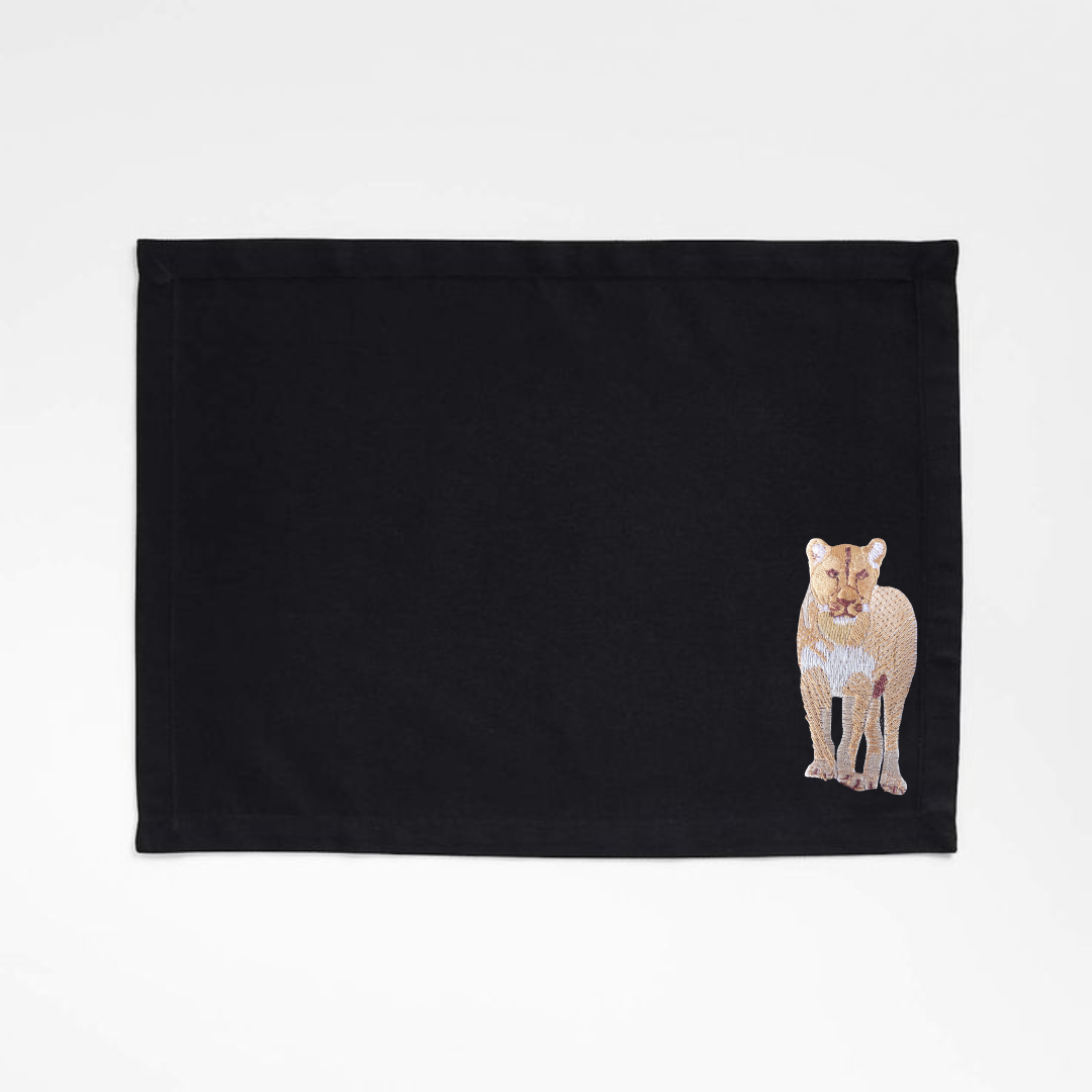 Table Mats - Lion Embroidery