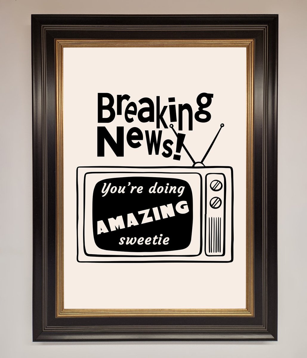 Breaking News Framed Poster