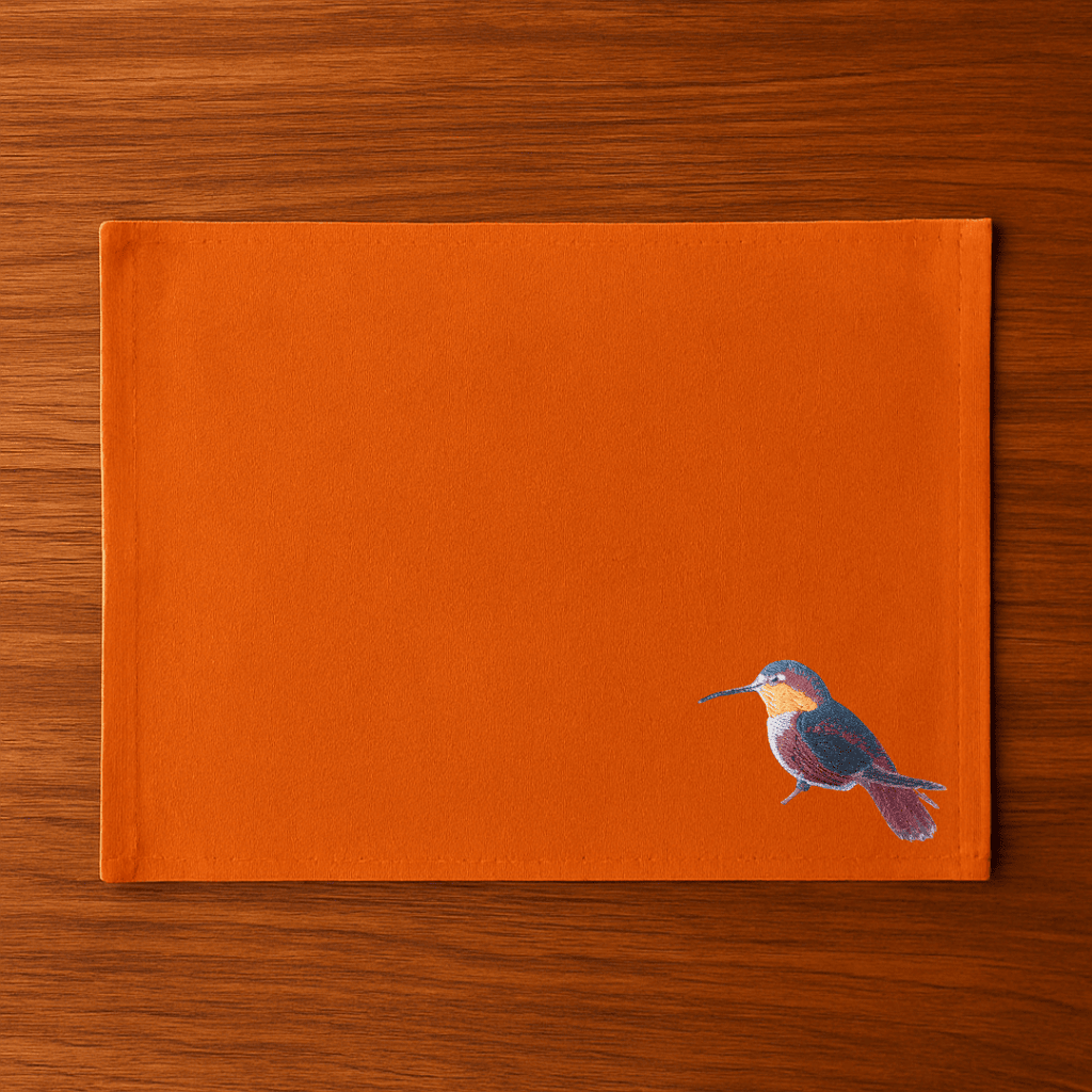 Table Mats - Humming Bird Embroidery