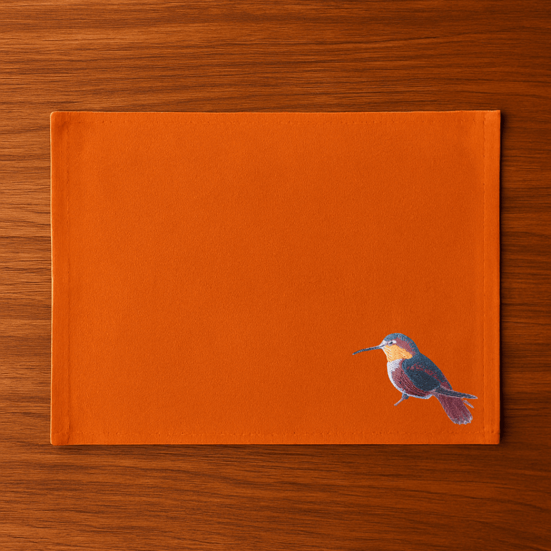 Table Mats - Humming Bird Embroidery