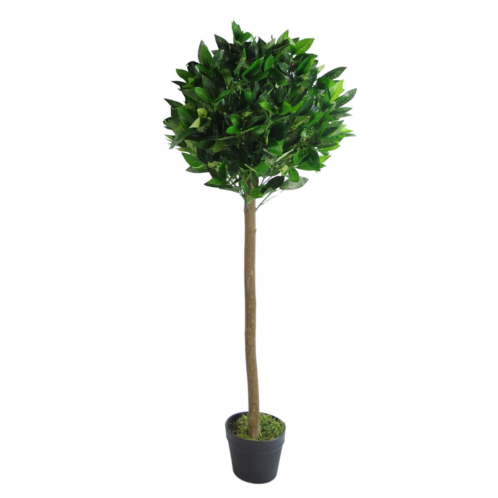 Pair Artificial Bay Topiary Trees PAIR 120cm Trunk