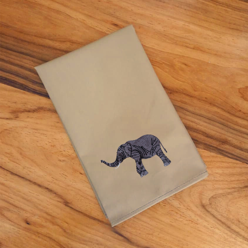 Napkins with Elephant Embroidery-2