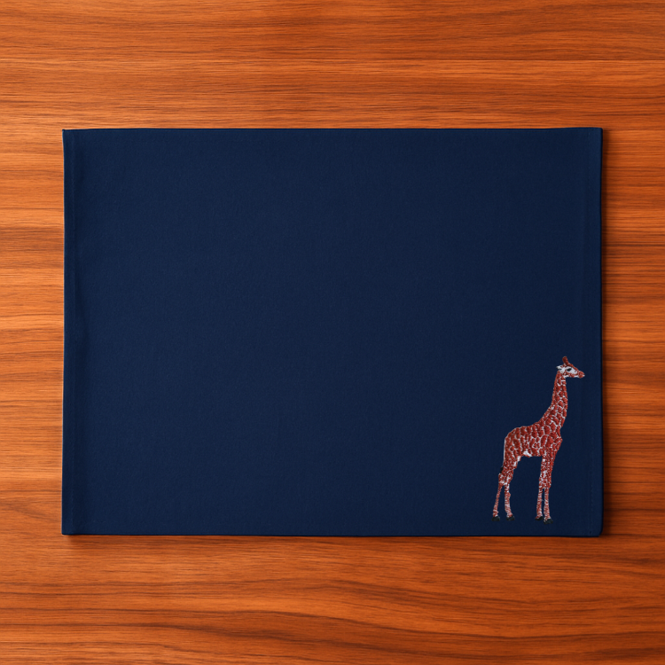 Table Mats - Giraffe Embroidery