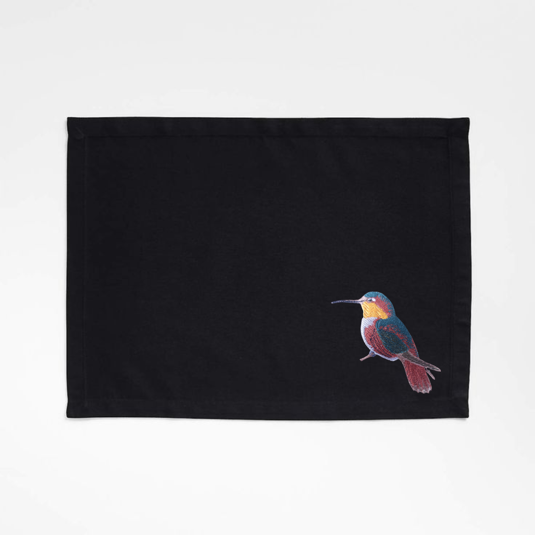 Table Mats - Humming Bird Embroidery