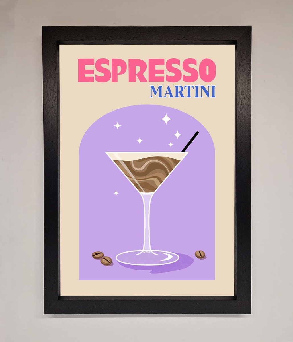Espresso Martini Lilac Framed Print