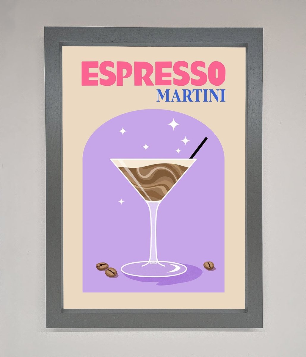 Espresso Martini Lilac Framed Print