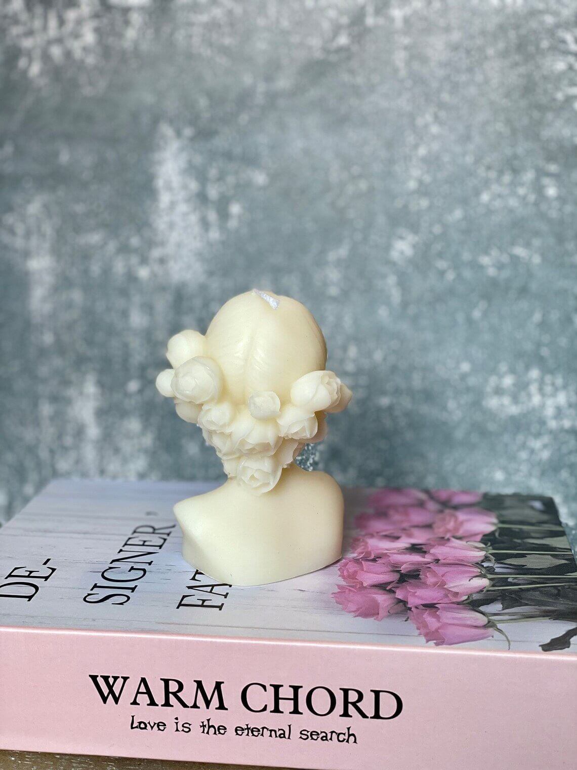 Flower Girl & Blindfolded Lady Candles - Stunning Blindfolded Flower Girl Candle
