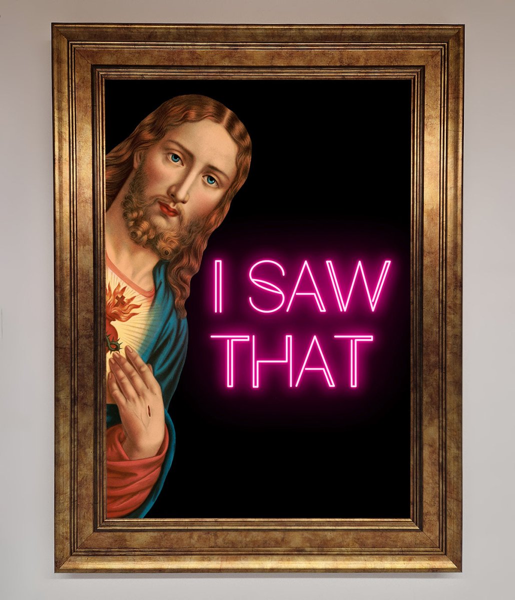 I Saw That Framed Print